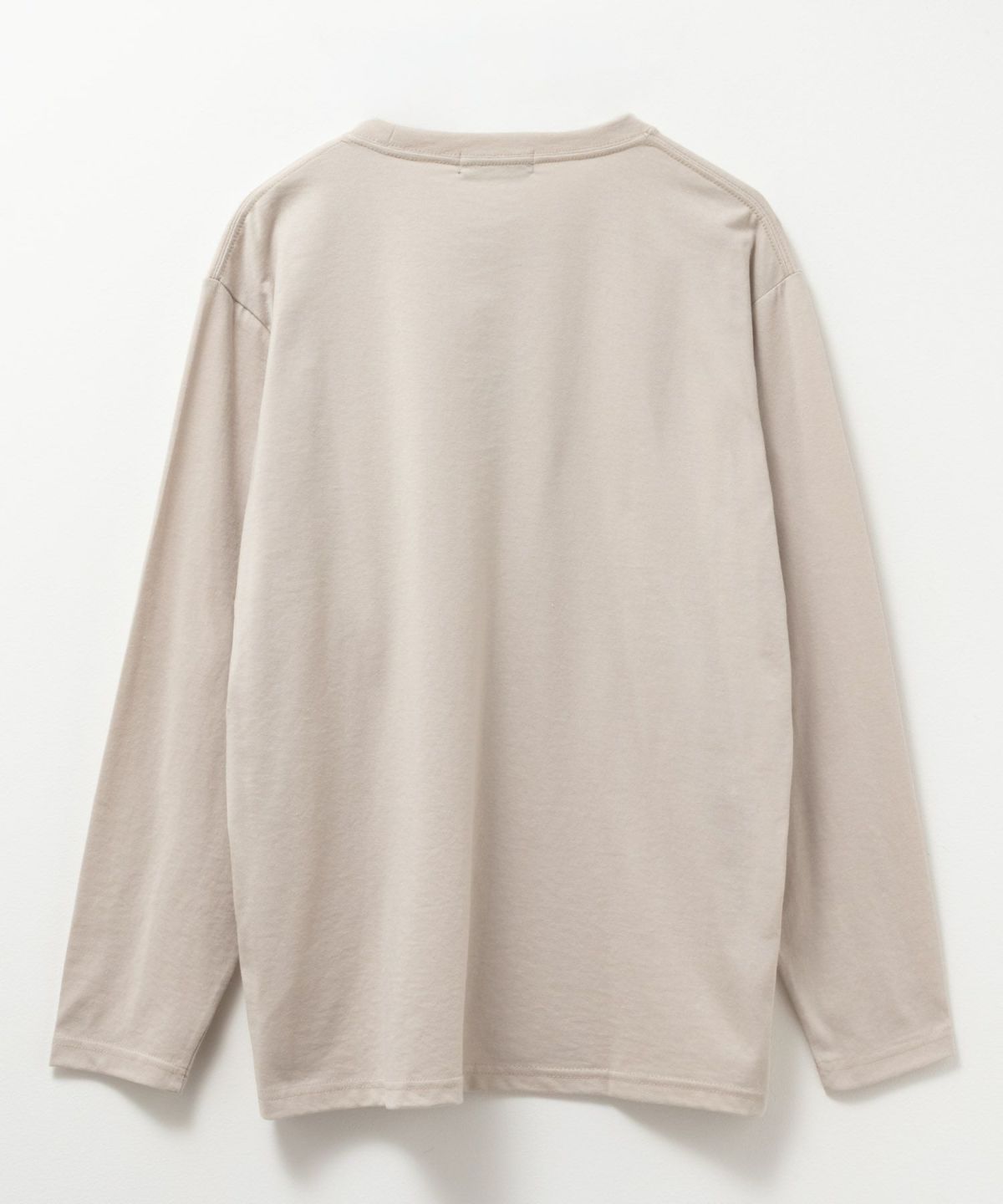 T-GRAPHICS ワンポイント刺繍長袖Tシャツ メンズ