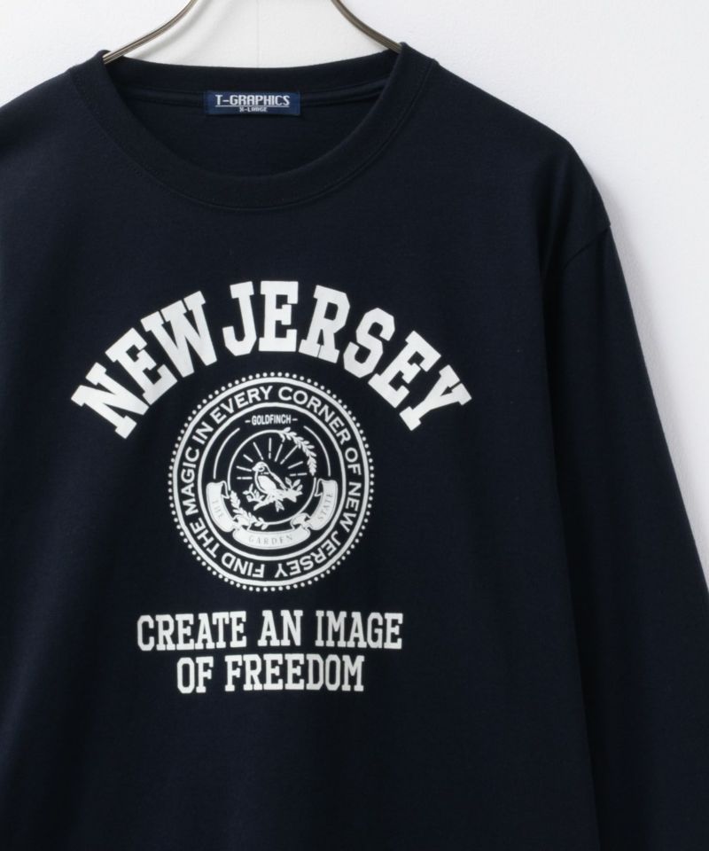 T-GRAPHICS カレッジプリント長袖Tシャツ メンズ商品画像-3