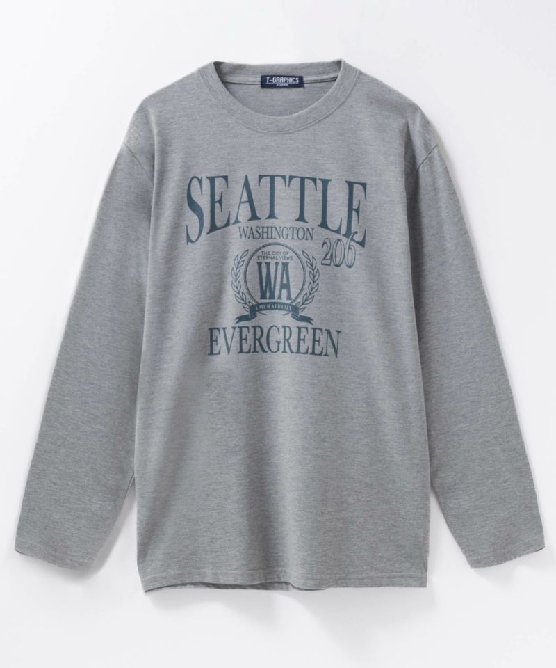 T-GRAPHICS  カレッジプリント長袖Tシャツ メンズ商品画像-7