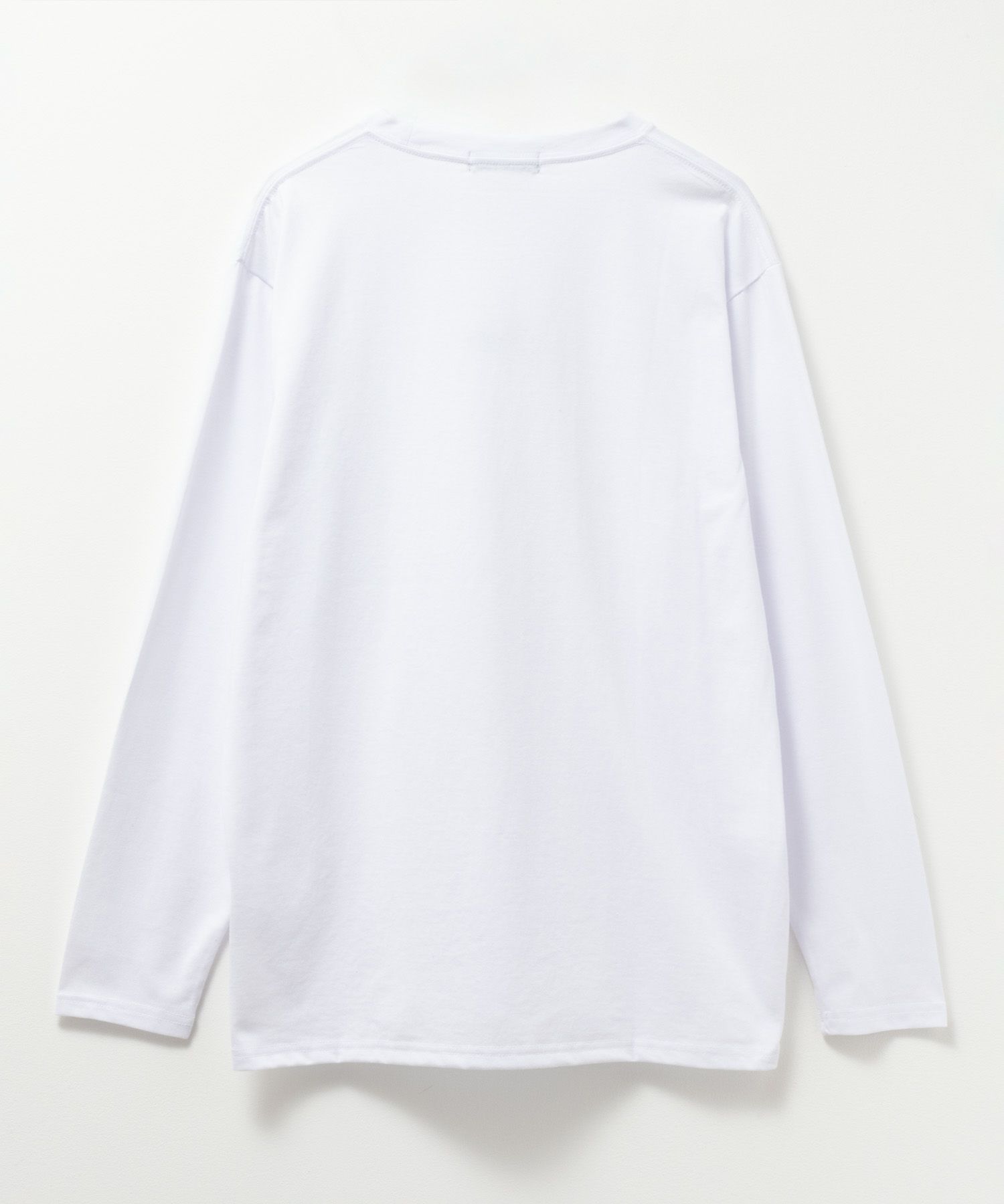 T-GRAPHICS ワンポイント刺繍長袖Tシャツ メンズ