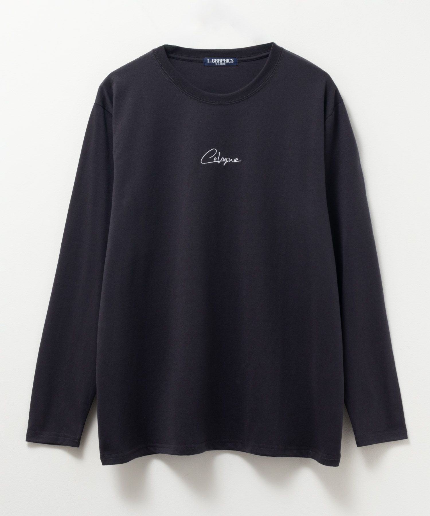 T-GRAPHICS  ワンポイント刺繍長袖Tシャツ メンズ商品画像-7