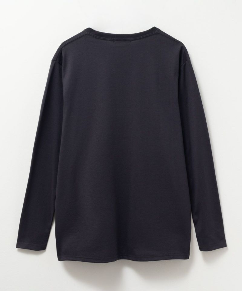 T-GRAPHICS  ワンポイント刺繍長袖Tシャツ メンズ商品画像-8