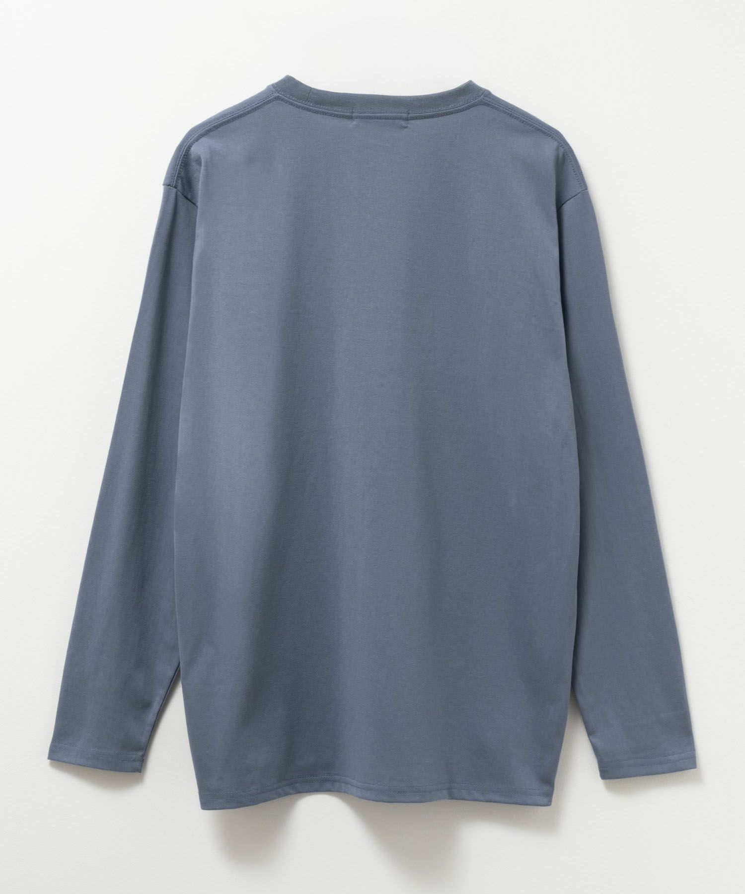 T-GRAPHICS ワンポイント刺繍長袖Tシャツ メンズ