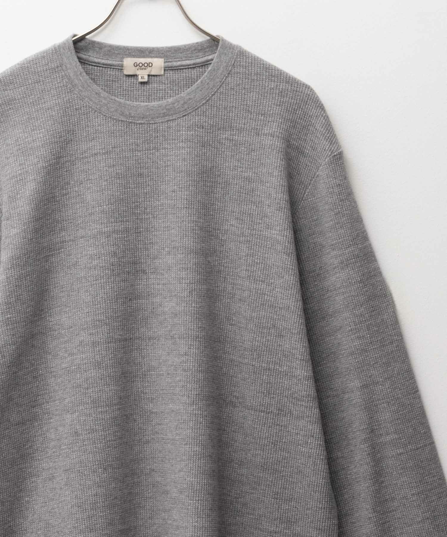 GOOD CREW  ワッフルクルー長袖Tシャツ メンズ商品画像-7