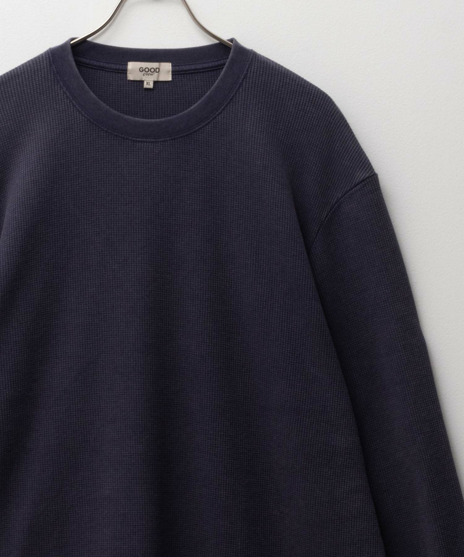 GOOD CREW  ワッフルクルー長袖Tシャツ メンズ商品画像-9