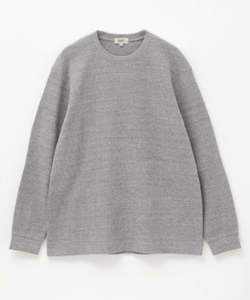 セール(SALE)開催中！ファッション通販 GOOD メンズ ワッフルクルー長袖Tシャツ CREW トップス