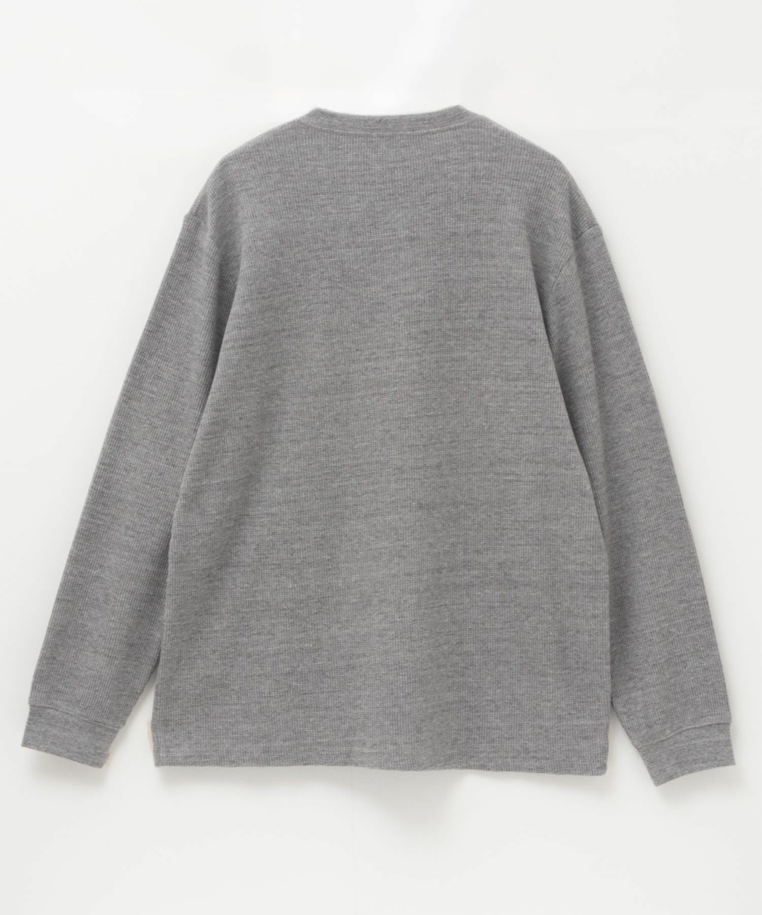 GOOD CREW ワッフルヘンリー長袖Tシャツ メンズ