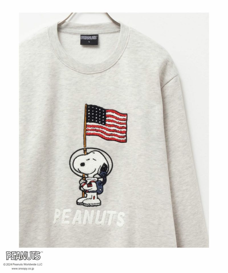 PEANUTS SNOOPY サガラ刺繍トレーナー メンズ商品画像-1