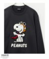 PEANUTS SNOOPY サガラ刺繍トレーナー メンズ