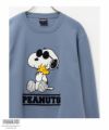 PEANUTS SNOOPY サガラ刺繍トレーナー メンズ