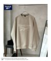 Reebok 裏起毛ロゴワッペントレーナー メンズ