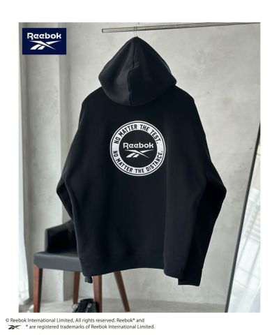 Reebok  裏起毛サークルロゴパーカー メンズ