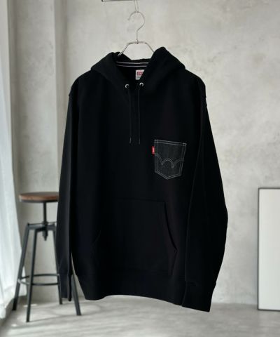 EDWIN  デニムポケットフーディー メンズ