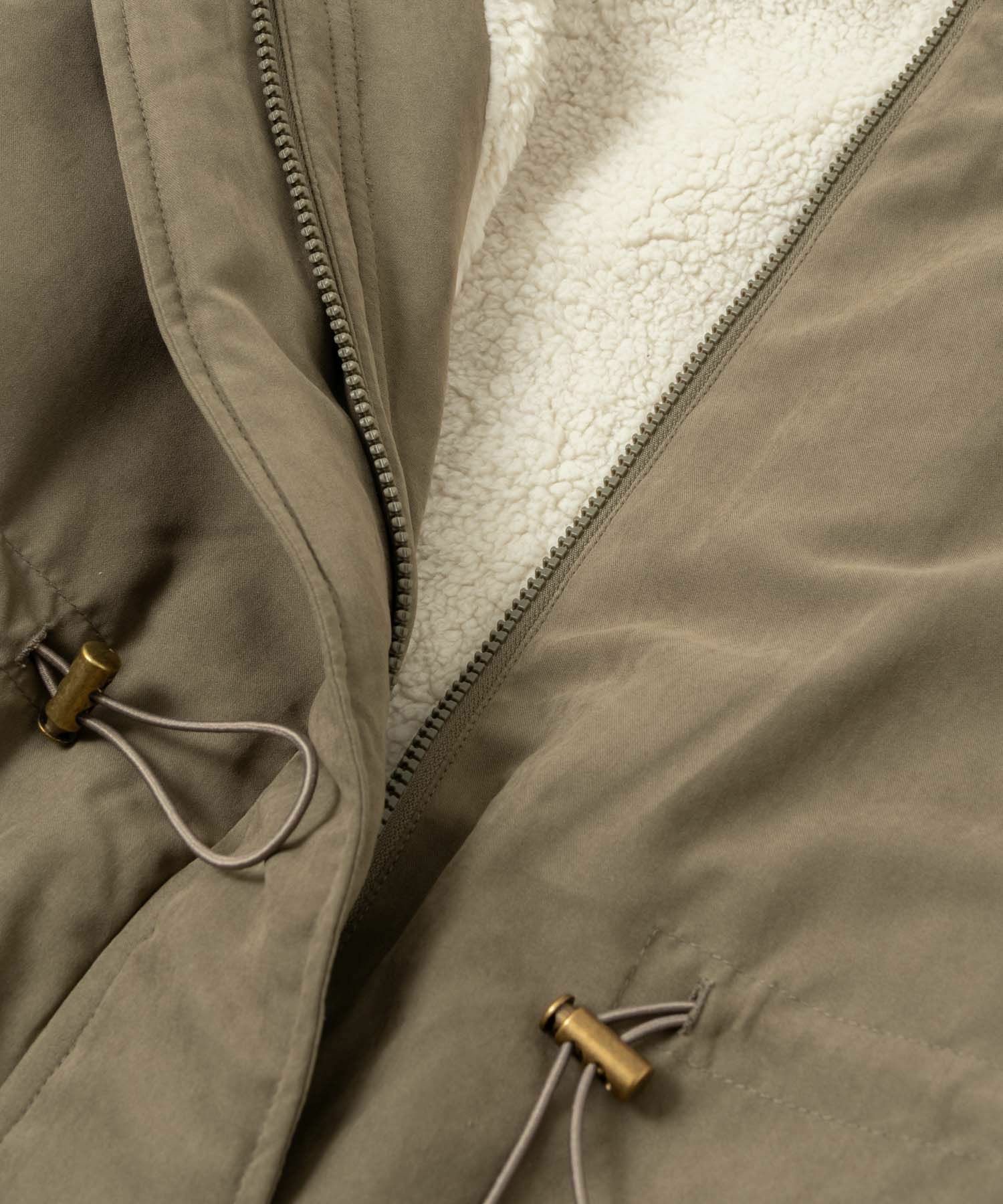 NAVY 裏ボアモッズコート レディース