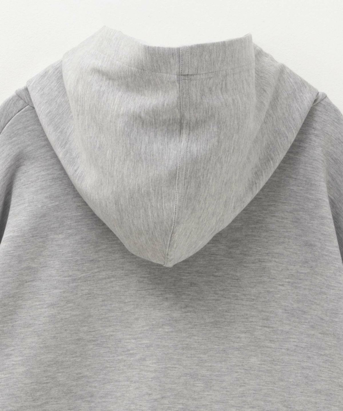 URBAN COLLECTION ポンチ素材 裾レイヤードプルパーカー レディース