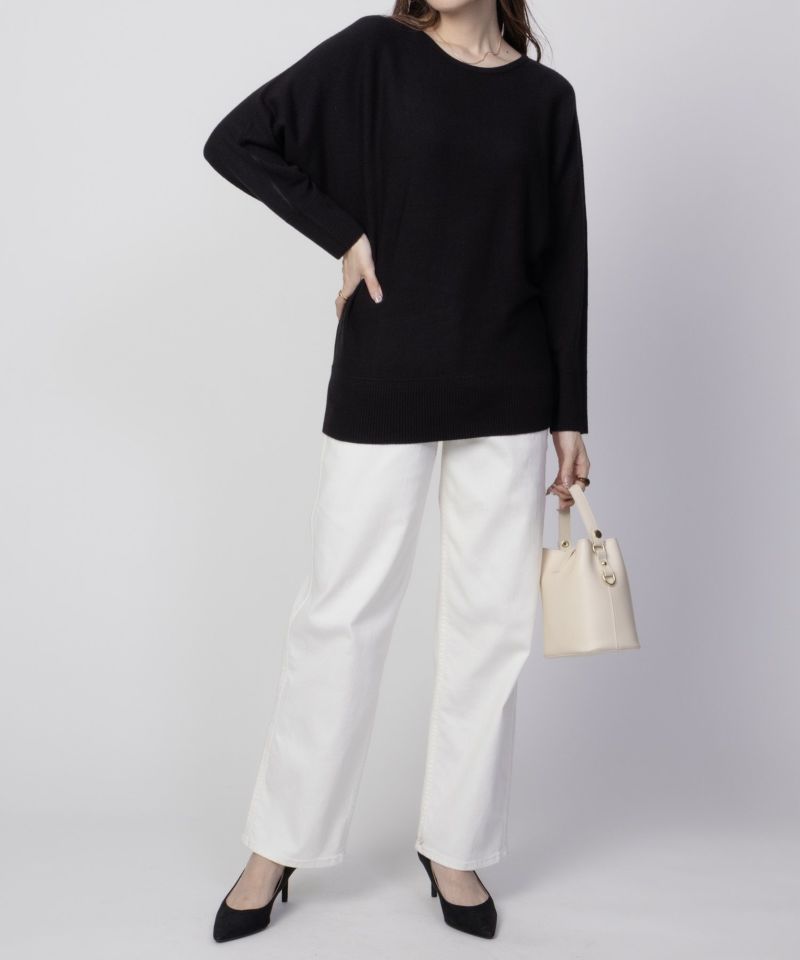 nAvy カシミヤタッチニット ドルマンスリーブ レディース商品画像-16