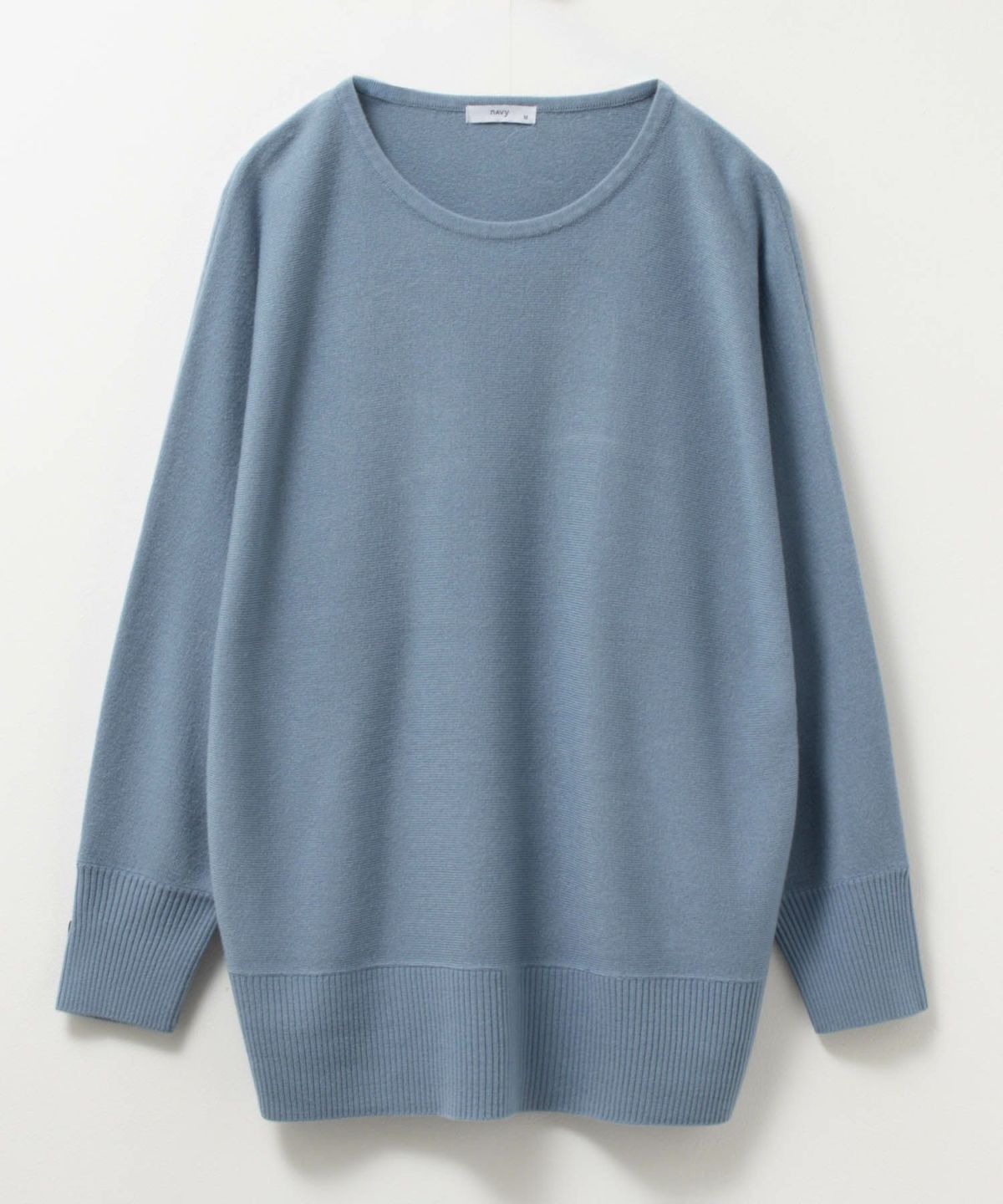 NAVY カシミヤタッチニット ドルマンスリーブ レディース