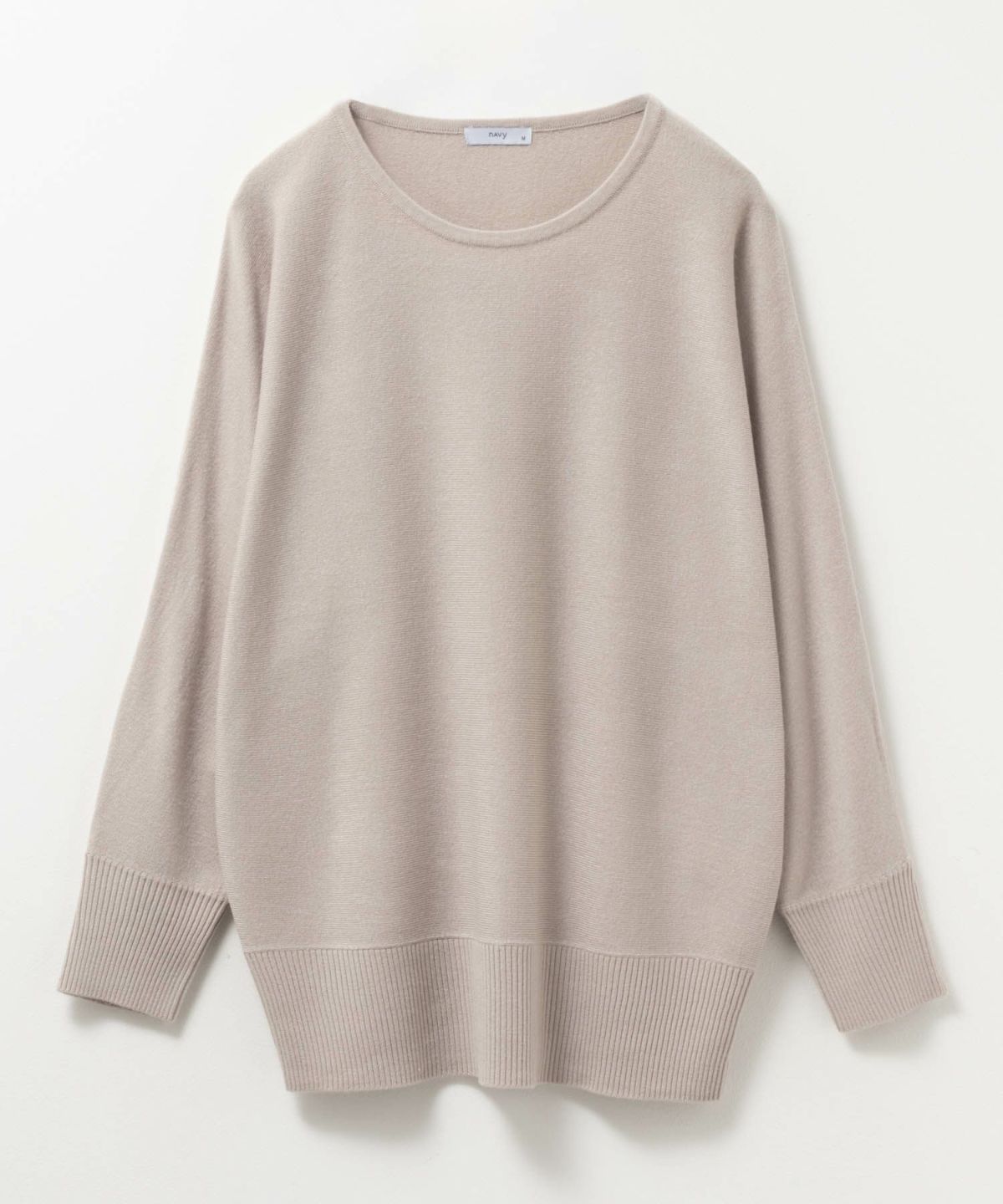 NAVY カシミヤタッチニット ドルマンスリーブ レディース