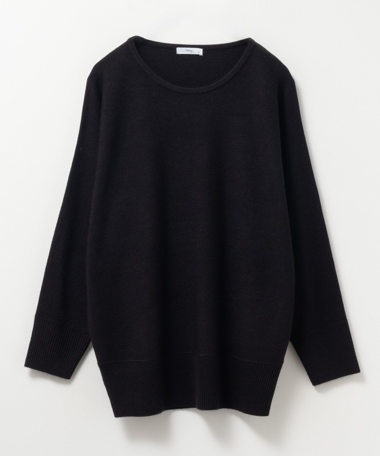 NAVY カシミヤタッチニット ドルマンスリーブ レディース