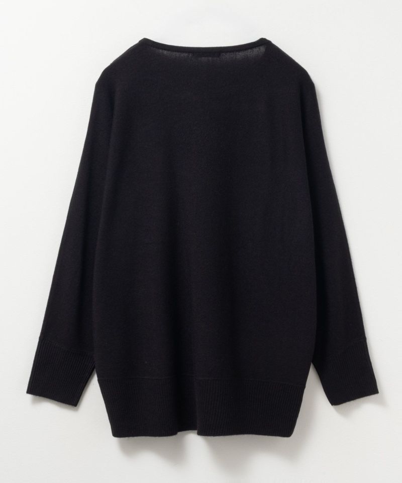 NAVY カシミヤタッチニット ドルマンスリーブ レディース