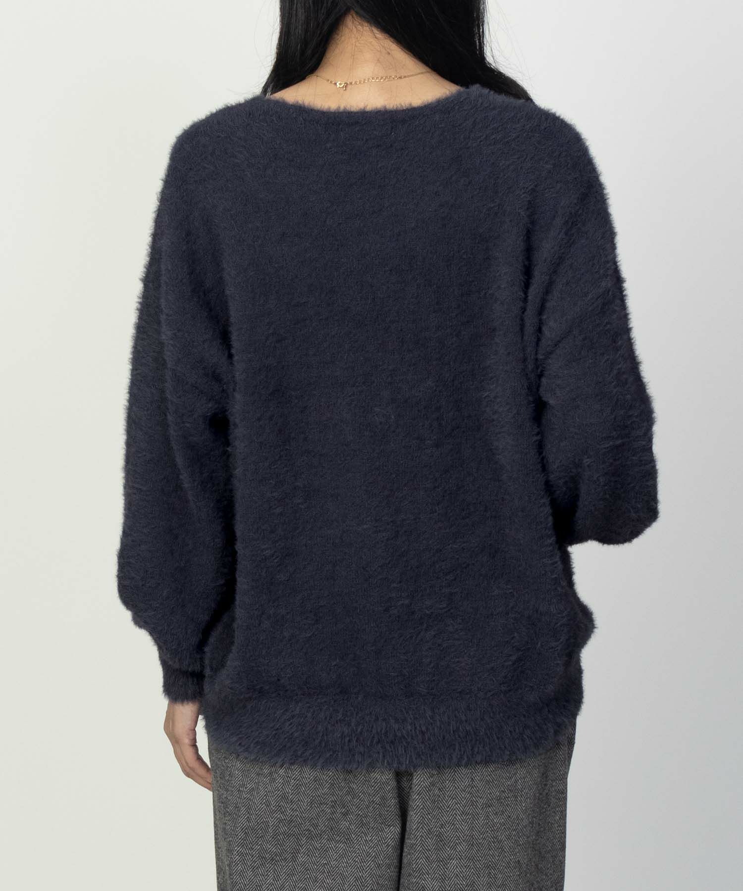 [さらに50%OFF]Howdy Marie  フェザーヤーンVネックプルオーバー レディース商品画像-15