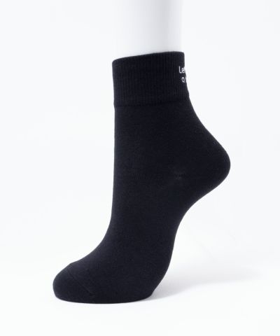 NAVY ロゴ刺繍ショート丈ソックス レディース