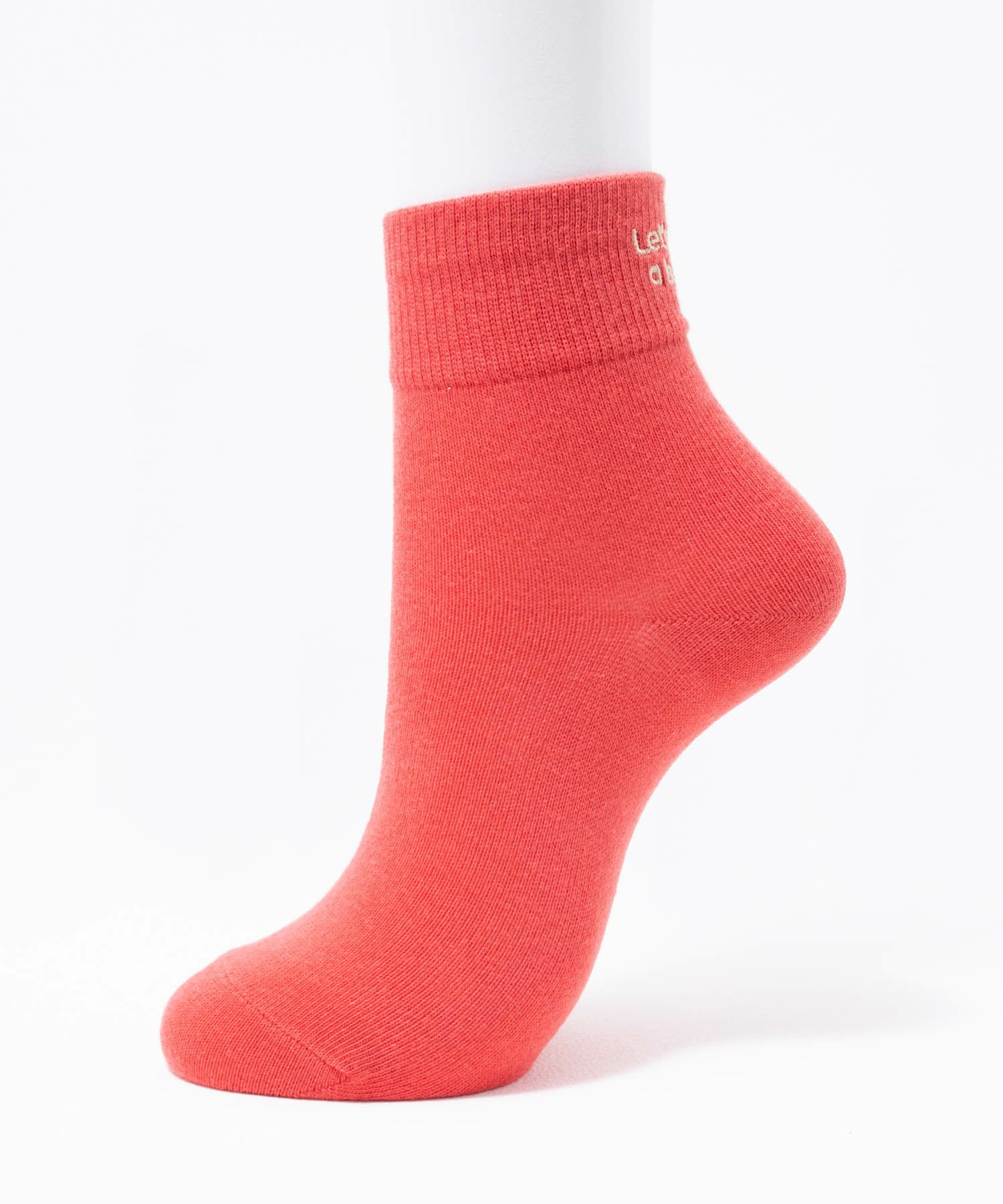 NAVY  ロゴ刺繍ショート丈ソックス レディース商品画像-3