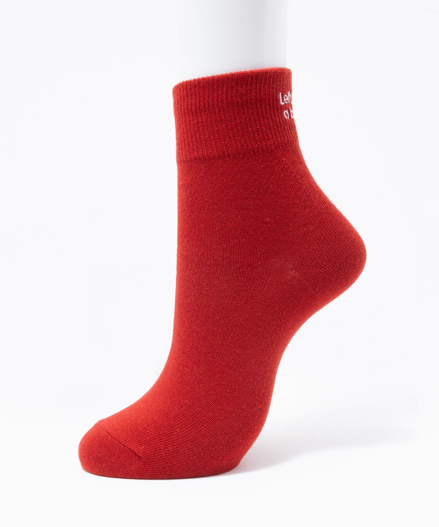 NAVY ロゴ刺繍ショート丈ソックス レディース