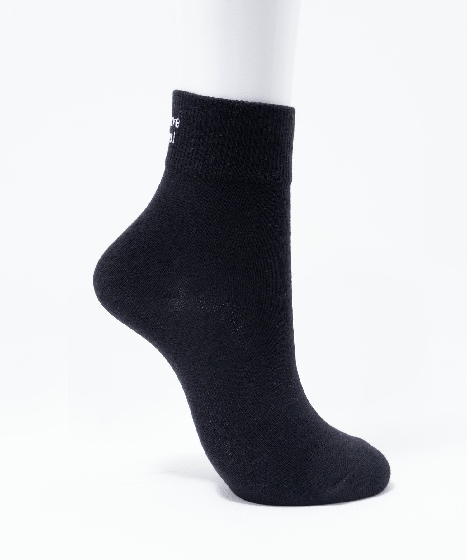 NAVY ロゴ刺繍ショート丈ソックス レディース