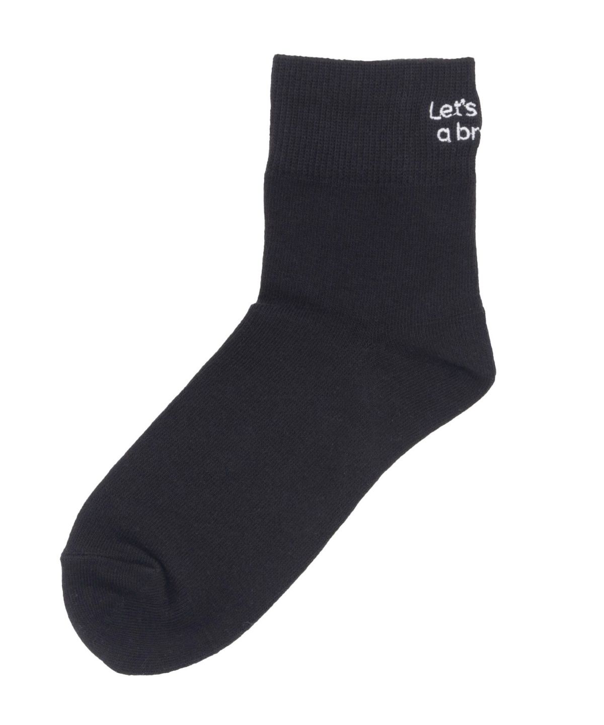 NAVY ロゴ刺繍ショート丈ソックス レディース