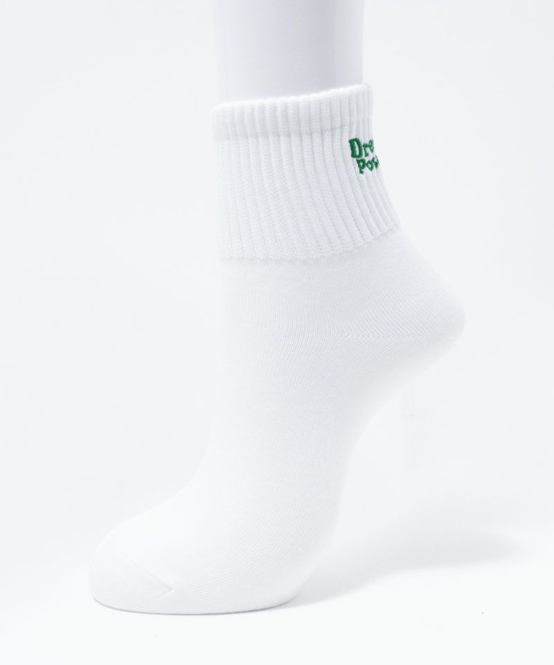 NAVY  リブロゴ刺繍ショート丈ソックス レディース商品画像-2