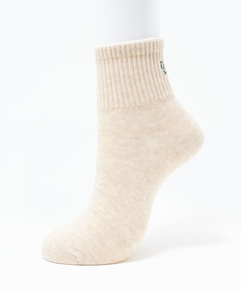 NAVY  リブロゴ刺繍ショート丈ソックス レディース商品画像-3