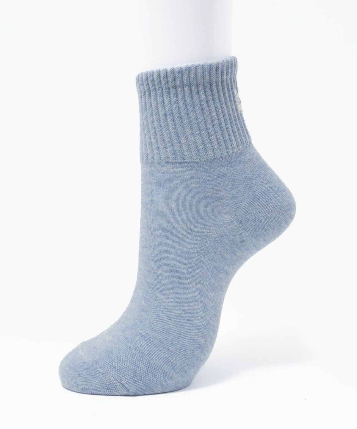 NAVY リブロゴ刺繍ショート丈ソックス レディース