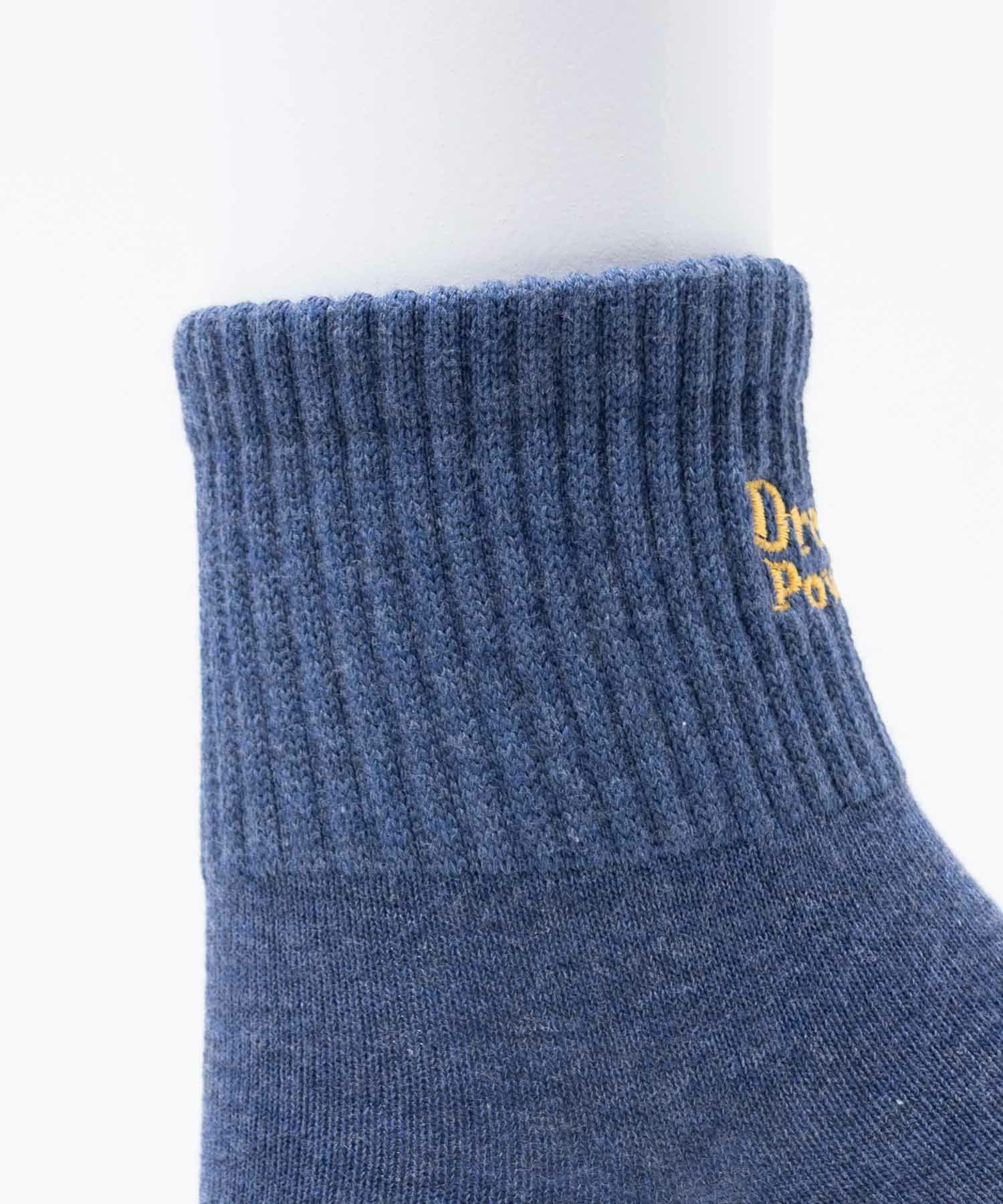 NAVY リブロゴ刺繍ショート丈ソックス レディース