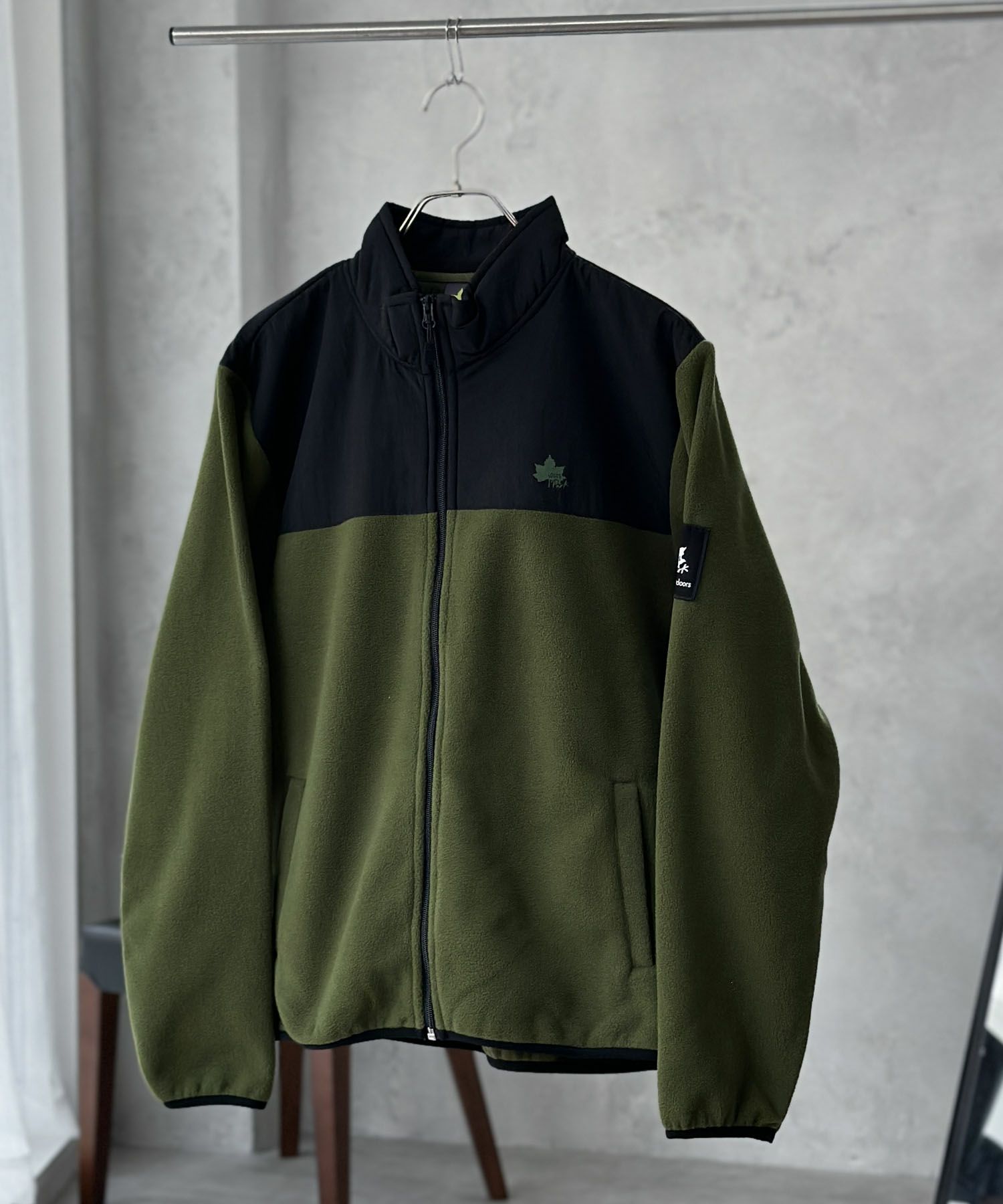 LOGOS PARK フリース切替ジャケット メンズ