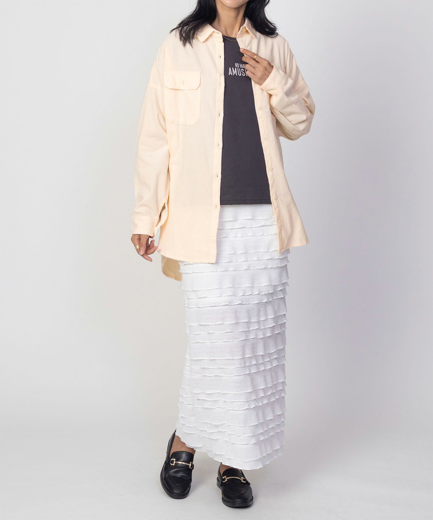 Howdy Marie インドコールオーバーシャツ レディース商品画像-5