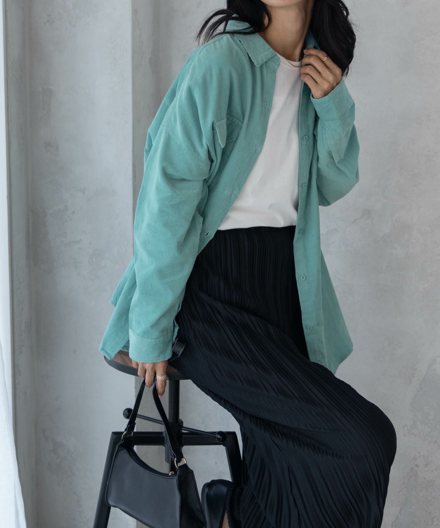 Howdy Marie インドコールオーバーシャツ レディース商品画像-11