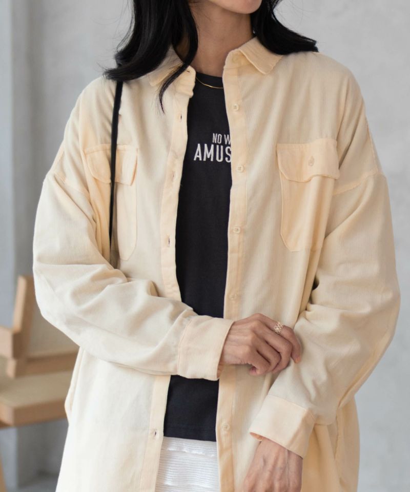 Howdy Marie  インドコールオーバーシャツ レディース商品画像-12