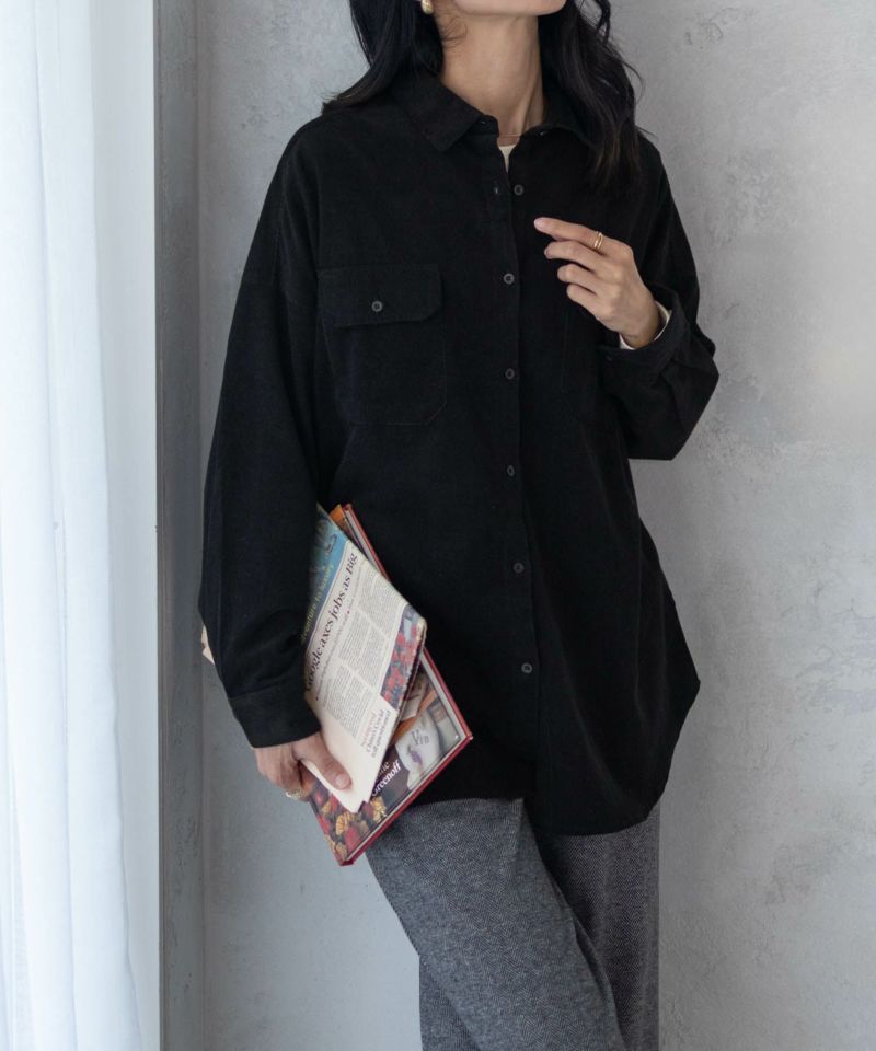 Howdy Marie インドコールオーバーシャツ レディース商品画像-14