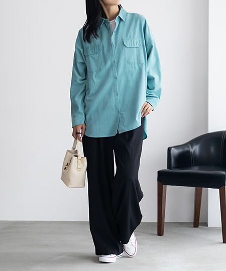 Howdy Marie インドコールオーバーシャツ レディース商品画像-27