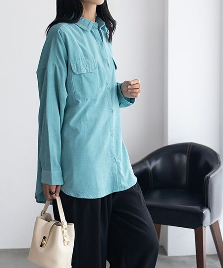 Howdy Marie インドコールオーバーシャツ レディース商品画像-28