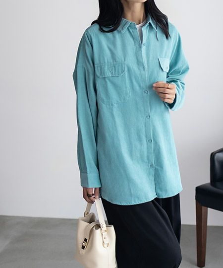 Howdy Marie  インドコールオーバーシャツ レディース商品画像-29