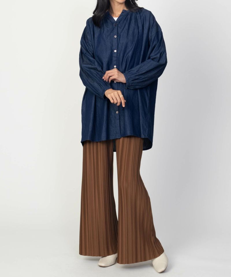 Howdy Marie  インドデニムギャザーチュニック レディース商品画像-9