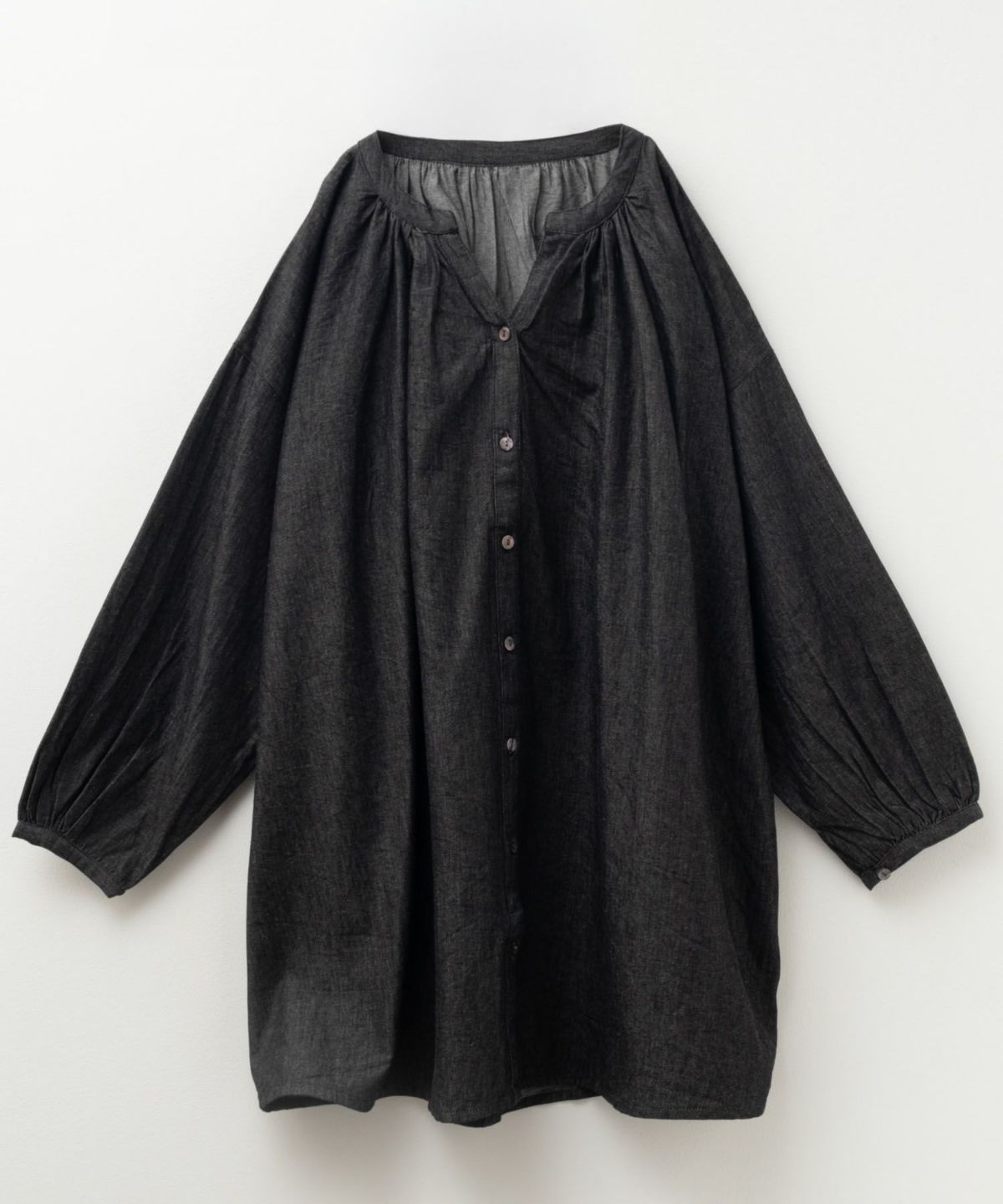 Howdy Marie インドデニムギャザーチュニック レディース