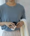 NAVY カシミヤタッチニット クルーネック レディース
