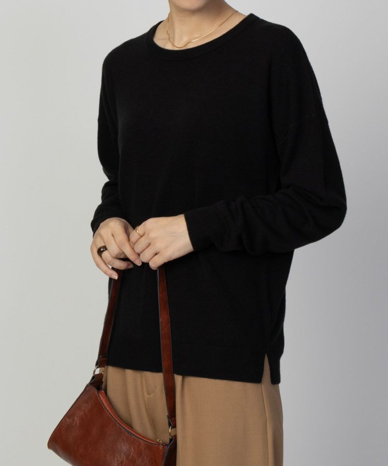 nAvy カシミヤタッチニット クルーネック レディース商品画像-6