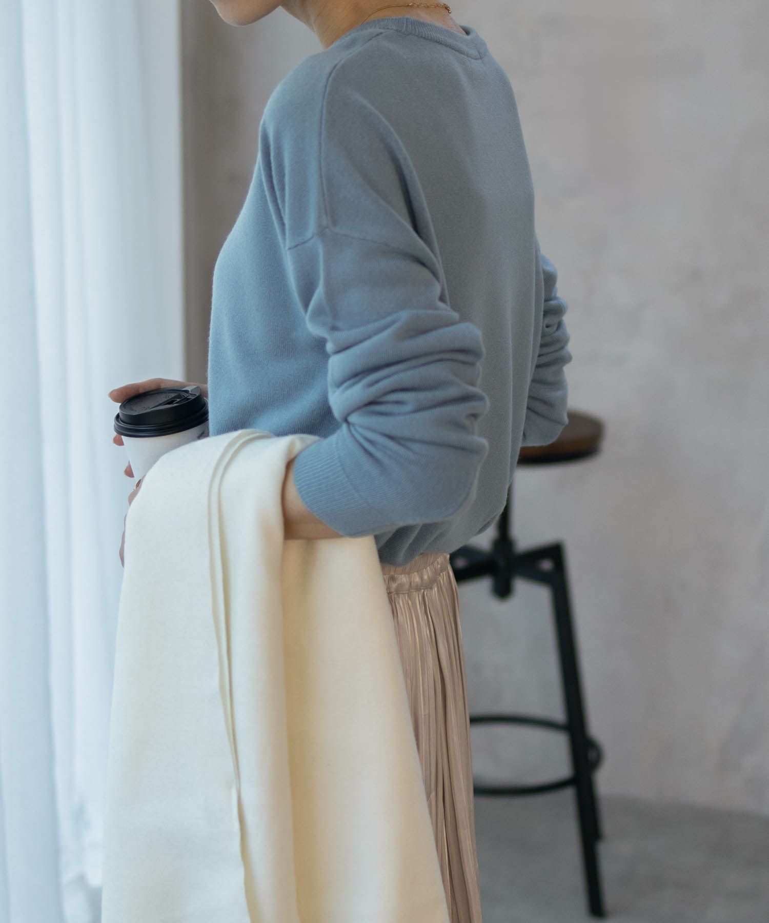 nAvy カシミヤタッチニット クルーネック レディース商品画像-14