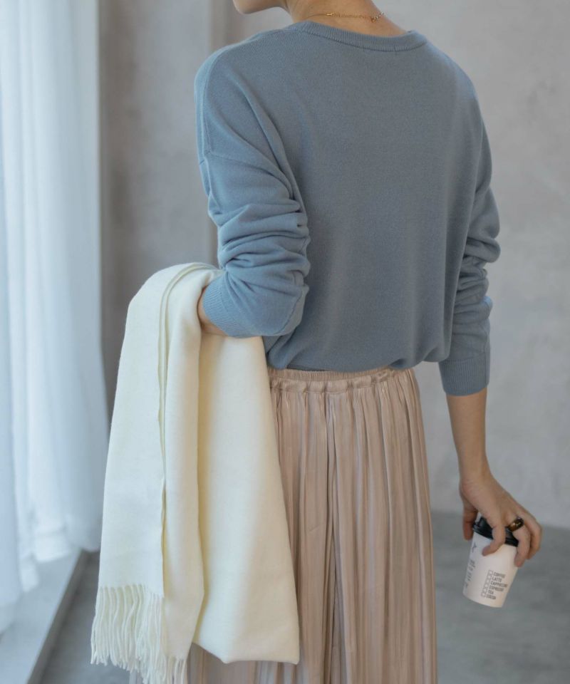 nAvy カシミヤタッチニット クルーネック レディース商品画像-15