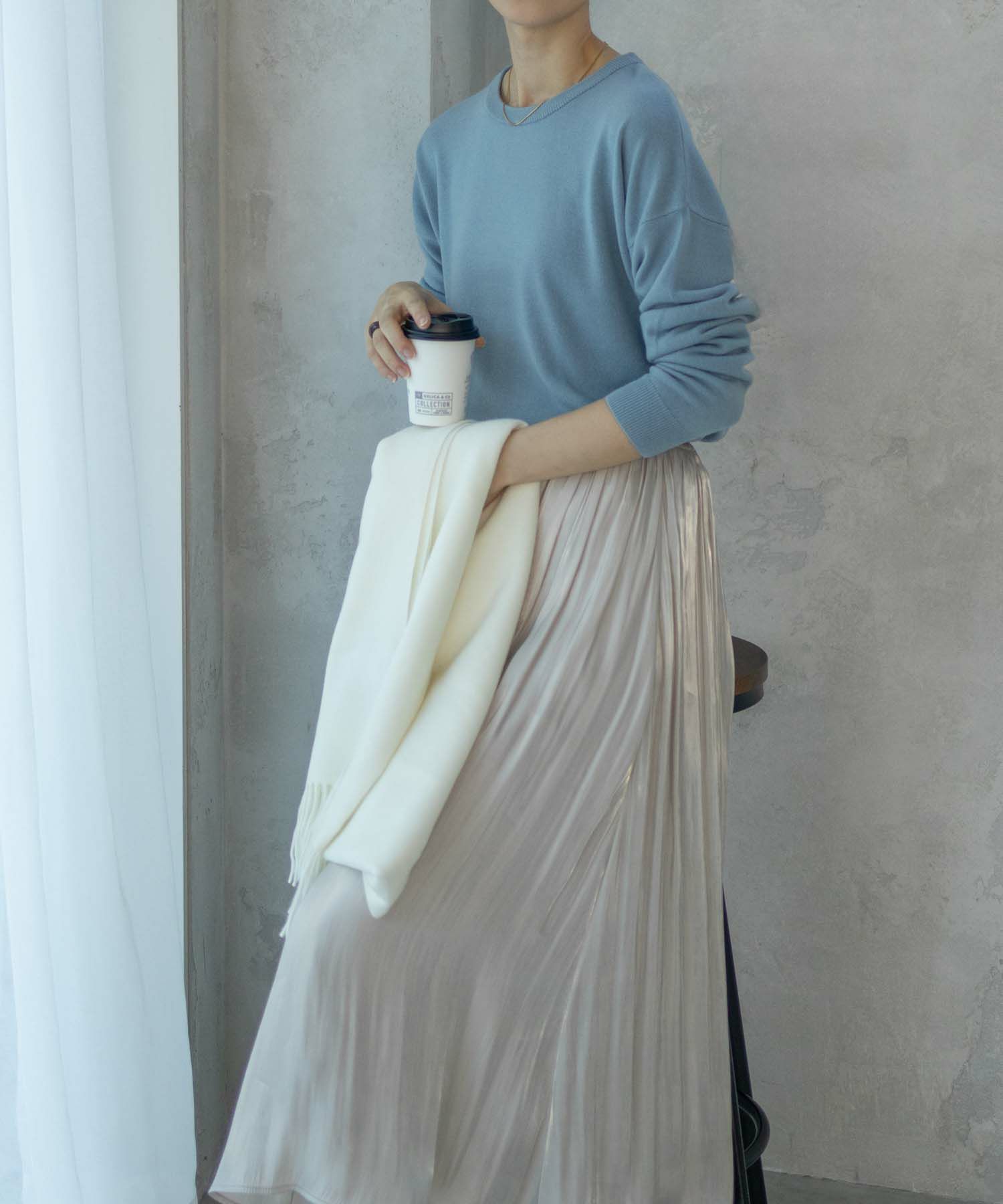 nAvy カシミヤタッチニット クルーネック レディース商品画像-16