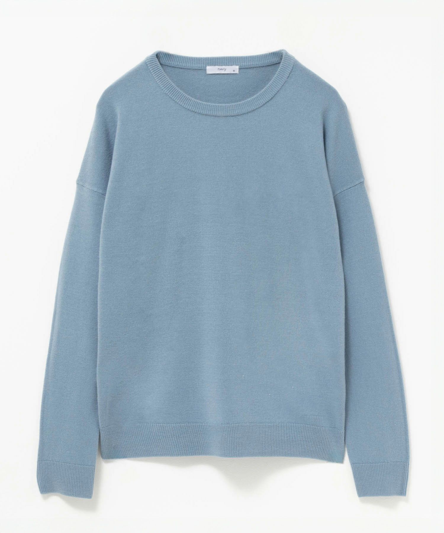 NAVY カシミヤタッチニット クルーネック レディース